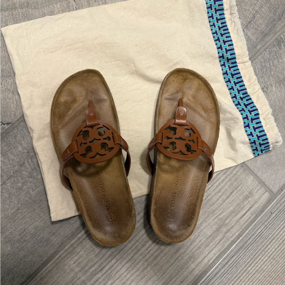 Tory Burch Tan Leather Sandals